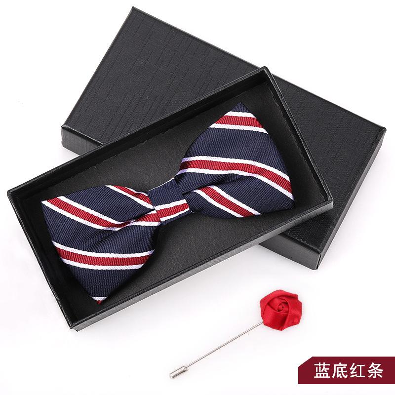 Bow Tie Men'S Wedding Groom Best Man Red Suit Shirt British Brothers Korean Bow Women'S Gift Box