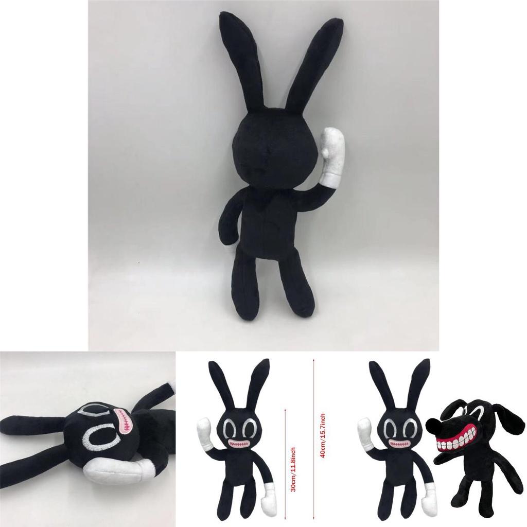 Adorable And Spooky Siren Head Horror Black Bunny Plush Stuffed Doll For Kids