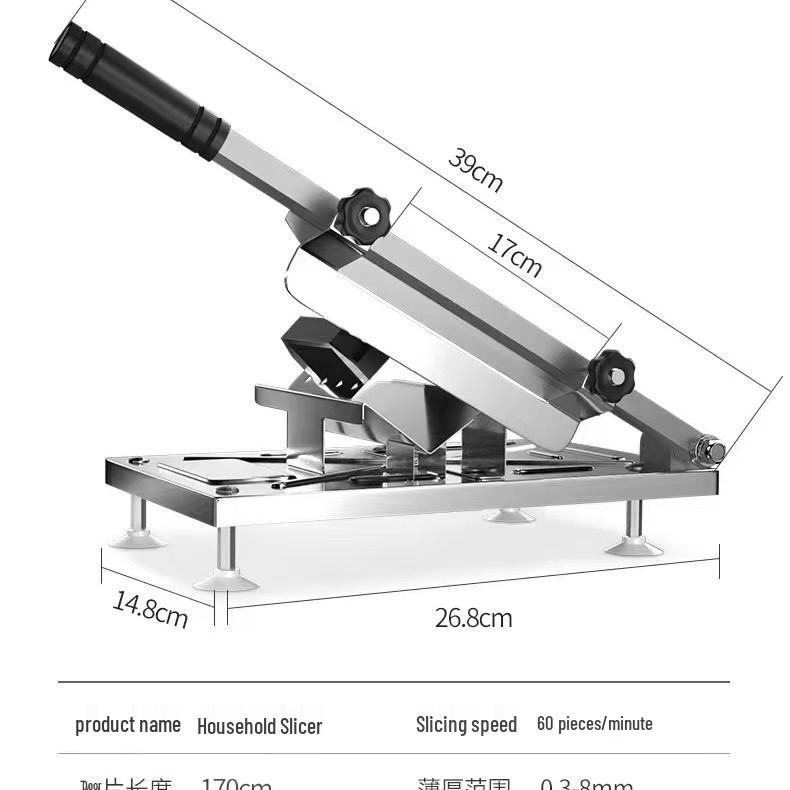 Multifunctional 430 Stainless Steel Slicer for Beef and Mutton Hot Pot