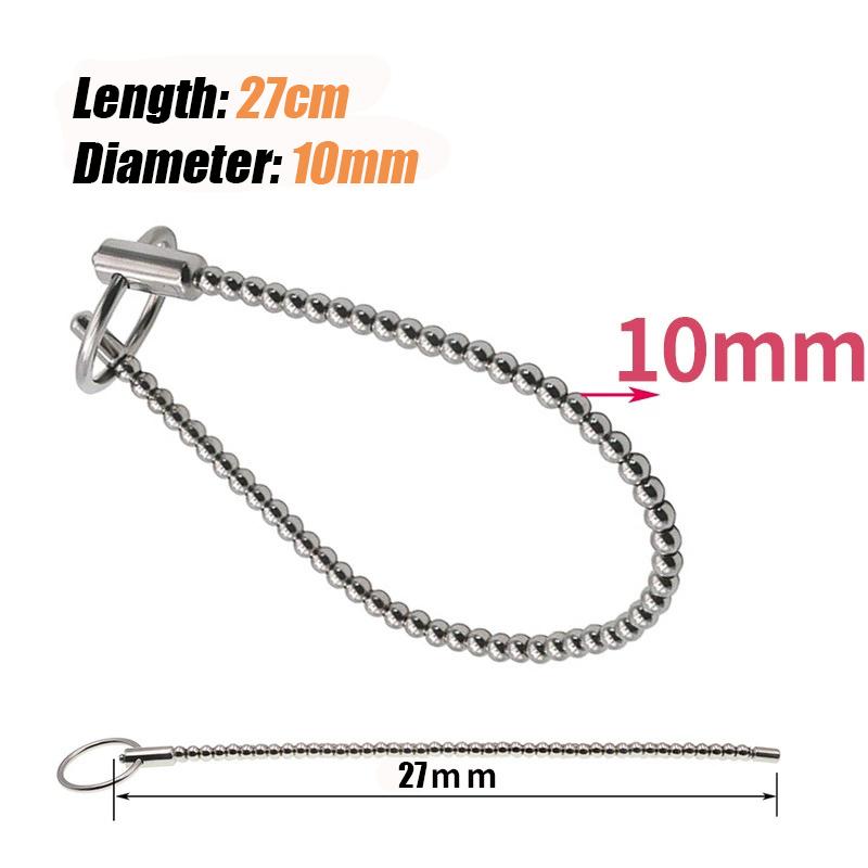 Pánské penisové kuličky Elektrický šok Uretrální dilatátor Nerezový masážní přístroj prostaty BDSM Zpoždění Masturbace Sexuální hračky pro muže