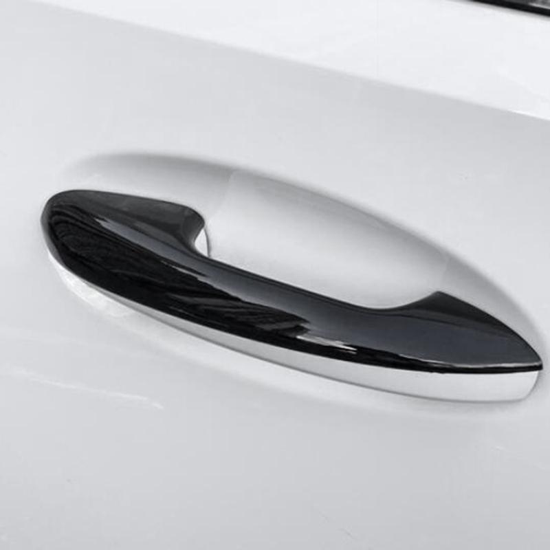 1Set Exterior Door Handle Trim Cover For C/E/GLC/GLB/A/B/GLE/GLS/CLA/GLA-Class Door Pull Stickers LHD