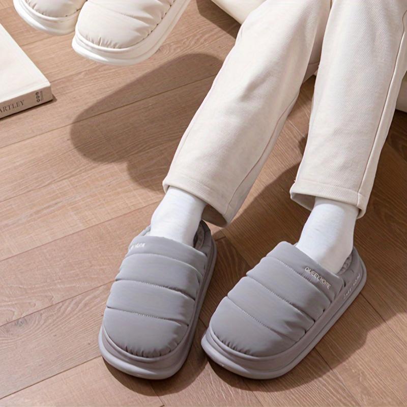 Противоскользящие Мужские зимние домашние тапочки Противоскользящие Толстая подошва Новые Для дома Домашние Тканевые Теплые 44-45 1198₽