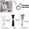 Zipper Zip Tie - Lightweight Plastic Cable Tie Bracket, Reusable Cable Tie Storage Bag Fluorescent Efficient Cable Management