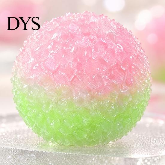 Stress Ball Sensory Toy 1/2Pcs Crunchy Toy, Shapeable Textured Fidget Relaxation Tools Bi-color Fake Waxberry Squeeze for Focus Aid &