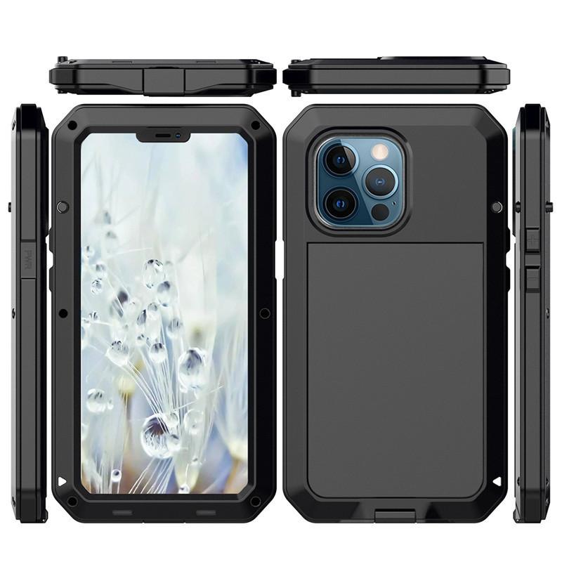Applicable to Apple 16Pro iPhone15 4 3PROMax S24Ultra three-proof metal mobile phone case