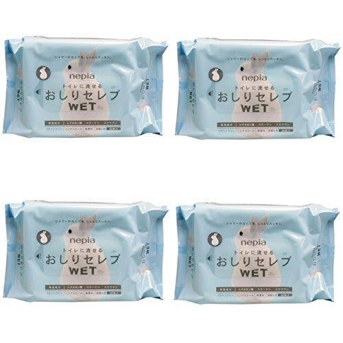 

[Bulk Purchase] Nepia Buttocks Celeb Wet Refill, 60 Sheets, Unscented x 4 Packs