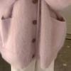 Women's Fuzzy Cardigan V Neck Button Down Oversized Fluffy Coat Fall Winter Casual Long Sleeve Slouchy Furry Sweater