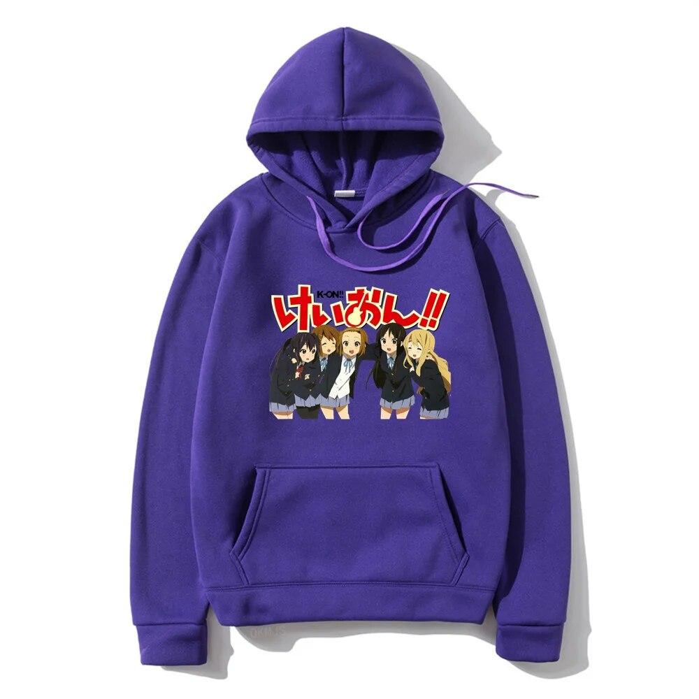New Arrival K-ON 2D Unisex Hoodie printing Casual Fashion hall-match Hoodie Harajuku style Autumn Winter Unisex Street Clothes