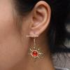 Gothic Sunflower Earrings Inlaid with Acrylic Funny Designer Elegant Geometric Y2K Earrings