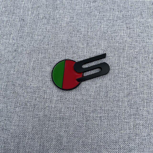 S Logo R Logo for Jaguar XF XE XJL R-SPORT Metal Car Emblem Badge Sports Tail Logo Leaf Plate Sticker