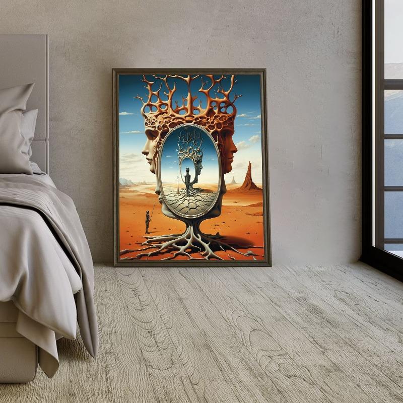 Abstrakte Surrealistische Gemälde Dali Surrealismus Poster Leinwanddrucke Vintage Retro Surrealistische Kunstwerke Wandkunst Dekor für Zuhause Zimmer