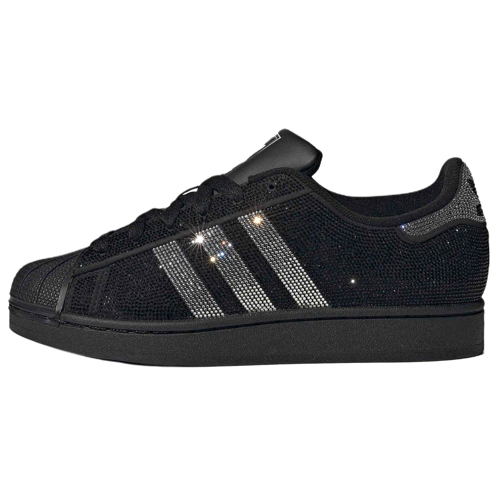 adidas Originals Superstar II W Core Black Silver Metallic Off White Women s Shoes IH4200 36.5
