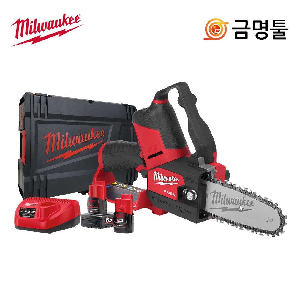 

Аккумуляторная цепная пила Milwaukee M12 FHS 632X, 12 В, 6,0 Ач, 3,0 Ач, 6-дюймовый двигатель BL, пильное полотно в комплекте