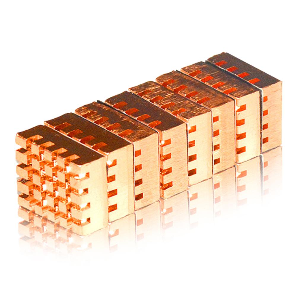 8Pcs Pure Copper Laptop Notebook Cooler Heat Sink Memory IC Chipset Radiator Mini Laptop Graphics Card Computer
