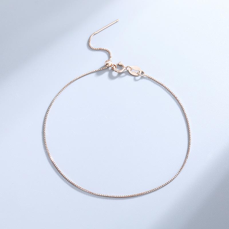 

Браслет-цепочка из стерлингового серебра S925 с бусинами для самостоятельного плетения изящных бусин 925 Silver