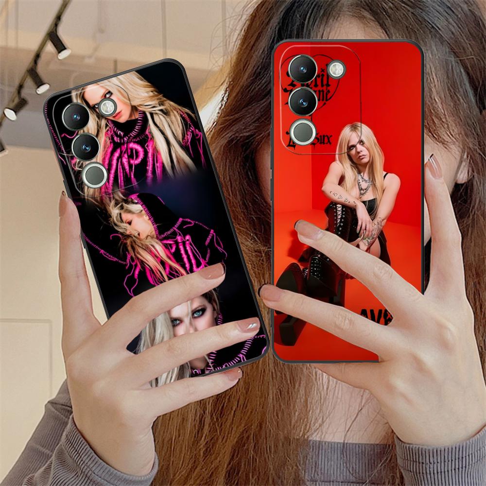 Avril Lavigne Matte TPU Mobile Phone Case for VIVO V60 V50 V40 V30 V29 V27 V25 V23 Pro Lite 5G Colorful Printing Cover