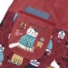 Fleece Fleece Side Button [Kusuguru Japan] Apron, Apron, Red, M-L
