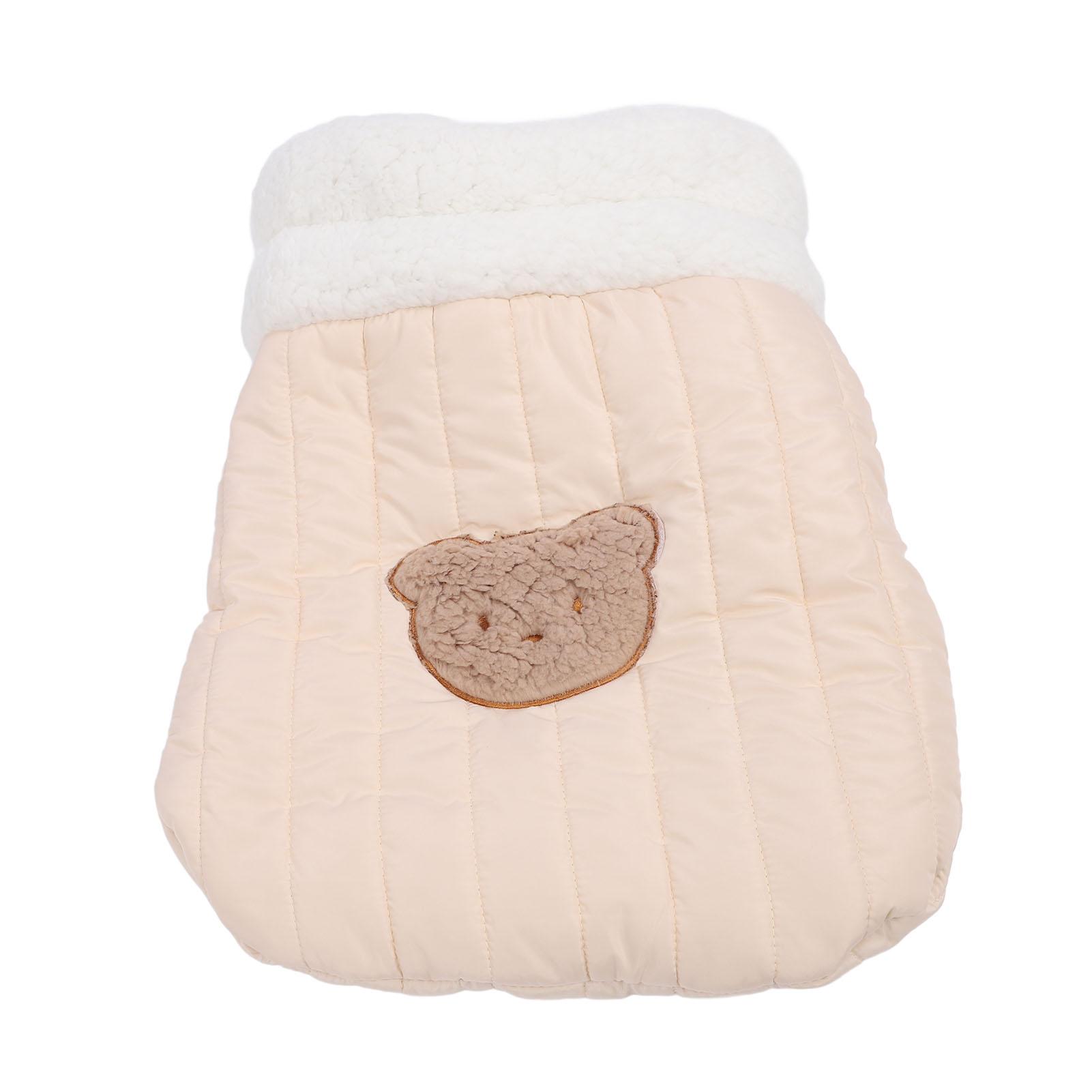 

Cat Winter Sleeping Bag PP Cotton Cozy Warm Cat Bed Cave Semi Closed Cat Bed for Indoor Cats Kittens M M