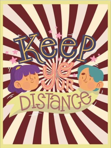 

Metal plaque vintage retro style Keep Your Distance Classic tin door signAluminum 20x30cm（7.8x11.8inch）
