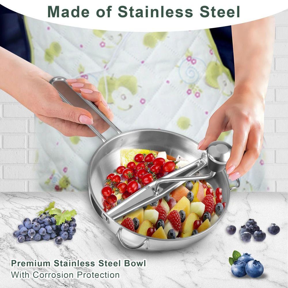 3 Grinding Discs Puree Grind Stainless Steel Manual Grinder Best Jam Machine  Baby Food