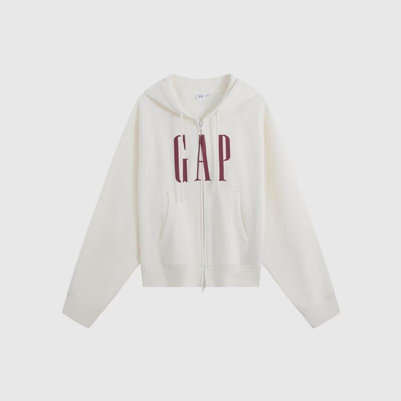 GAP Women's Fleece-Lined Embroidered Logo Hoodie