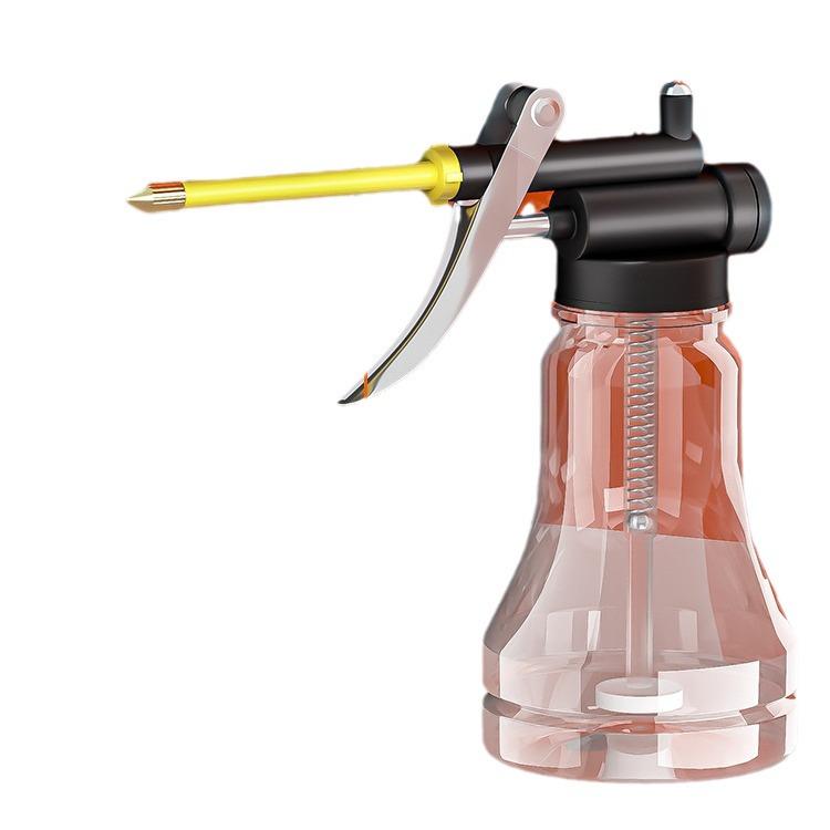 New User Discount: High-Pressure Lubricating Oil Can with Long Spout Filler and Transparent Design
