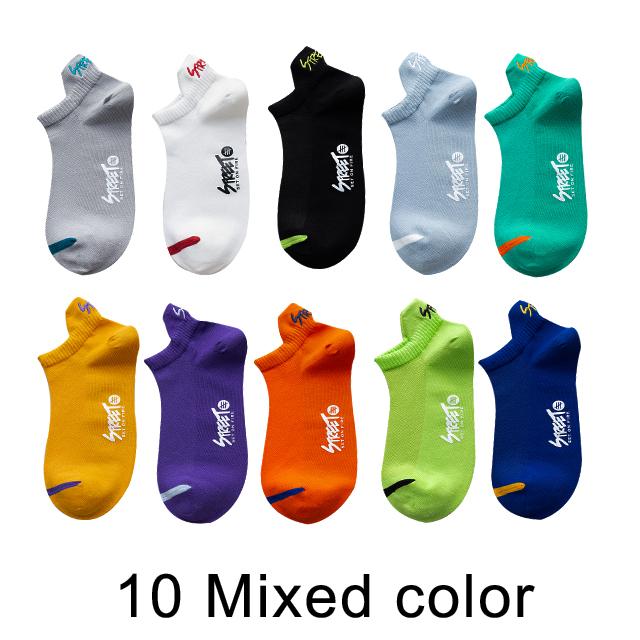 

10 пар новых летних женских и мужских носков, короткие тонкие повседневные сетчатые дышащие носки-лодочки, модные удобные носки в уличном стиле 10 pairs