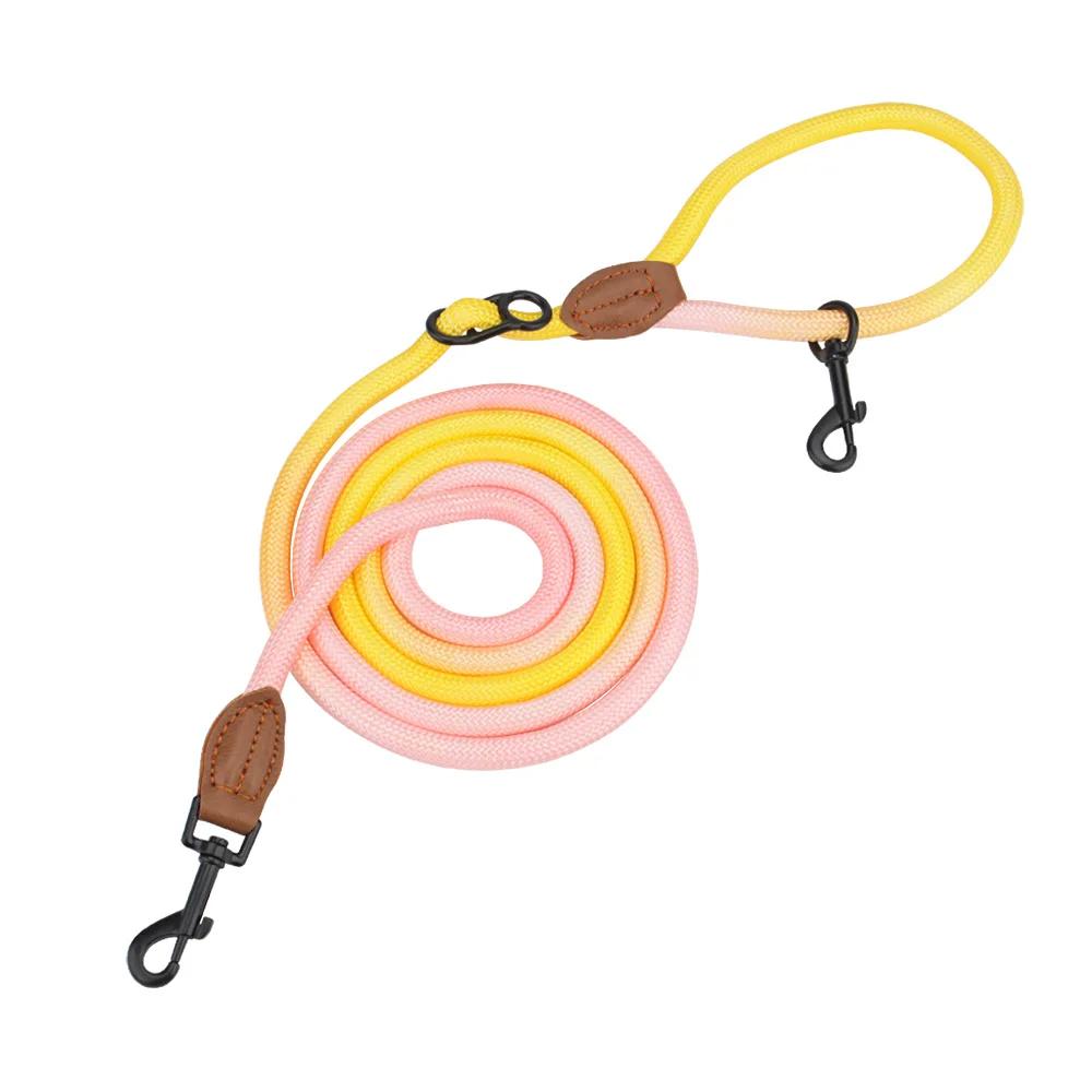 Hands Free Dog Leash Multifunctional Dog Running Leash for Dog Walking Adjustable Crossbody Dogs Training Nylon Double Leashes