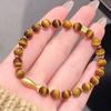 Vintage Gradient Tiger Eye Stone Bracelet Light Luxury Charm Bracelets for Women High Quality Party Wedding Fine