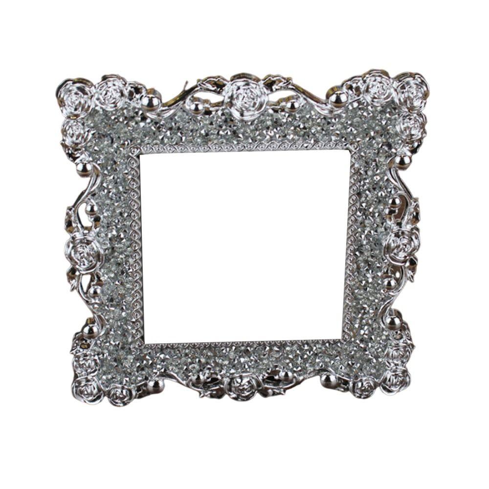 

Rose Wall Sticker Diamond Switch Cover Home Decor Socket Protective Cover Silver-Diamonds