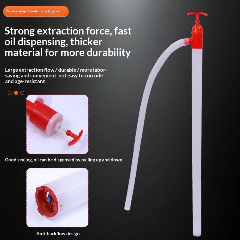 Liquid Transfer Pump Manual 1Pcs Oil Well Press Head Portable Hand Fuel Pump for DIY Car Garage Use