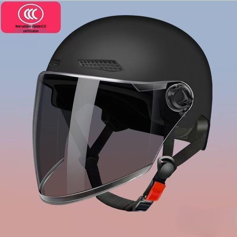 3C Certified Summer Motorcycle Half-Helmet for Men & Women, with Sun Protection, Universal All-Season Riding Hat