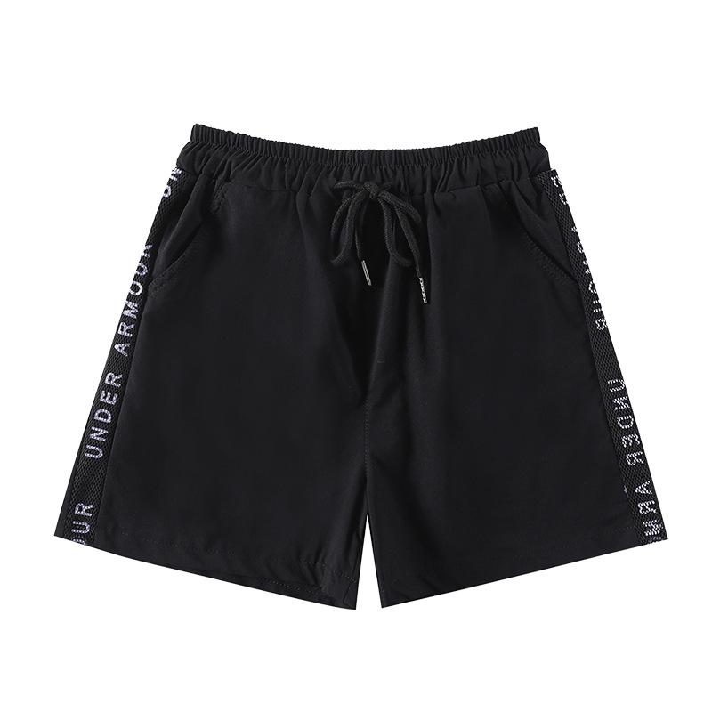 

Летние шорты стрейч горячие шорты большого размера с надписью бар повседневные спортивные штаны 2XL чёрный