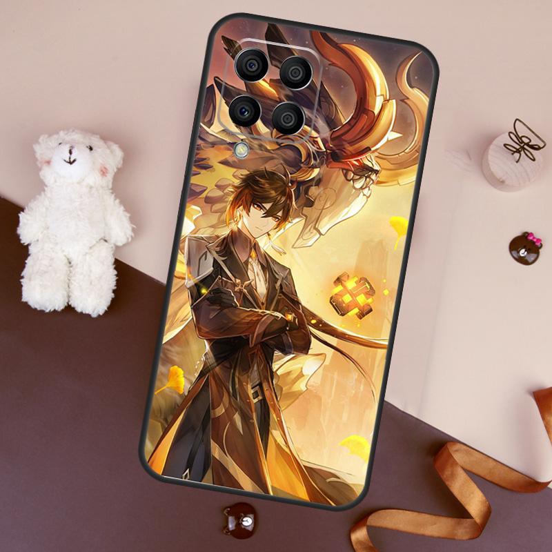zhongli genshin impact Case For Samsung Galaxy M11 M31 M21 M53 M13 M32 M52 M15 M35 M55 M14 M34 M54 M06 M16 M36 M56