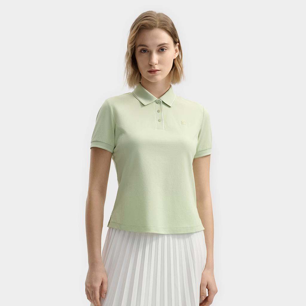FILA WHITE Polo Shirt Women's Herbal Green F11W523105F-LG