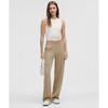 Lululemon Softstreme Pintuck Mid Rise Pant  Regular Sheer Oak