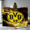 1PC Borussia Custom Name Patterned Flannel Blanket Suitable For All Seasons for Home Decor Warmth and Comfort Gifts Holiday Present