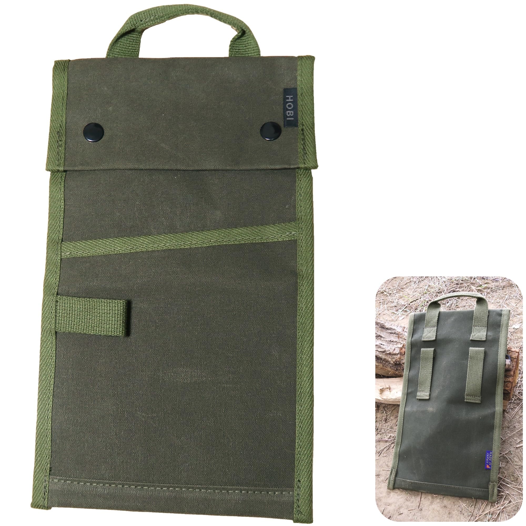 

HOBI in 30cm Stakeholder Peg Textured Canvas with Paraffin Coating and Belt Holder and Loop for Waist Outdoor Leisure Gear IN [Made Japan] Case,