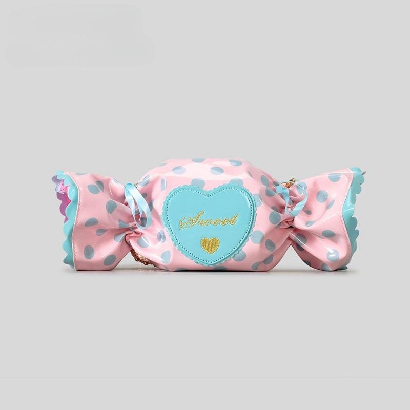 

2025 Creative Candy Luxury Designer Crossbody Shoulder Bags Fashion Funny Colorful Love Hearts Handbags Lady Daily Clutch Purse синий
