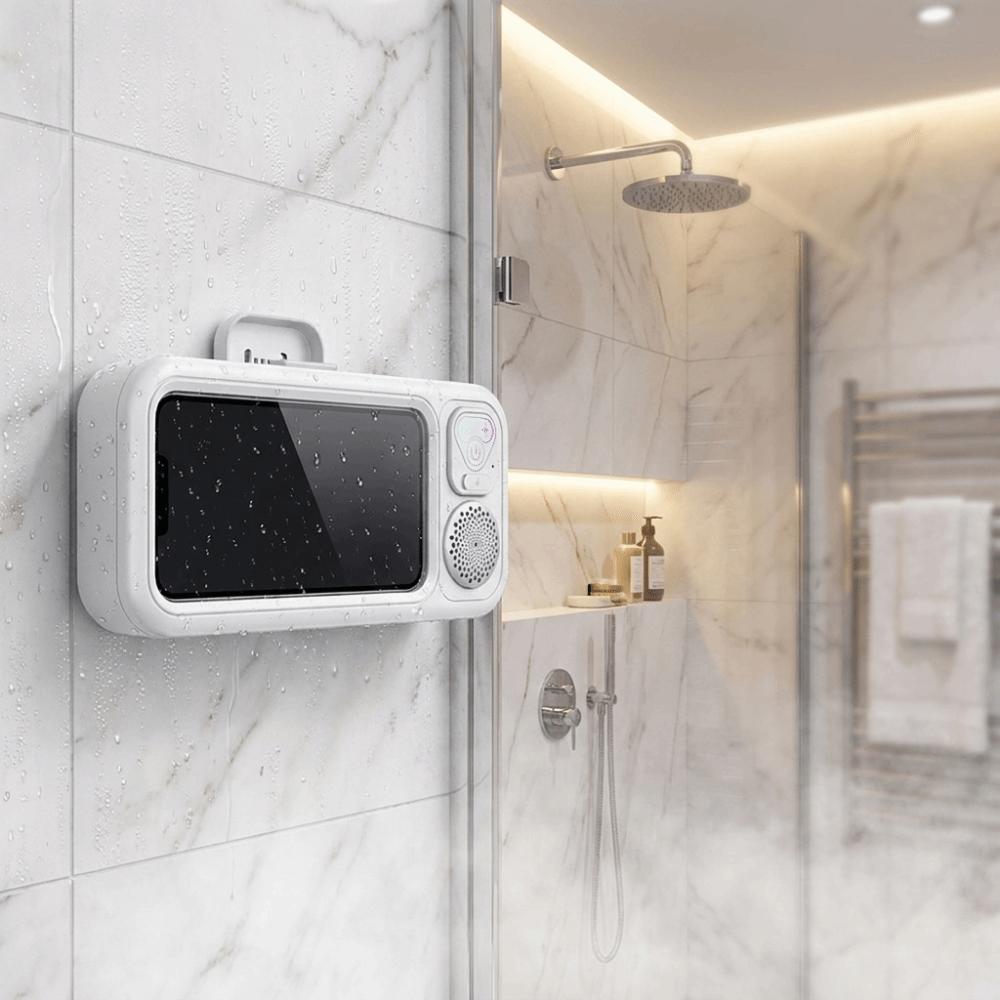 Anti-Fog Long Playtime Wireless Shower Speaker Waterproof Bathroom Phone Case Speaker Bathroom