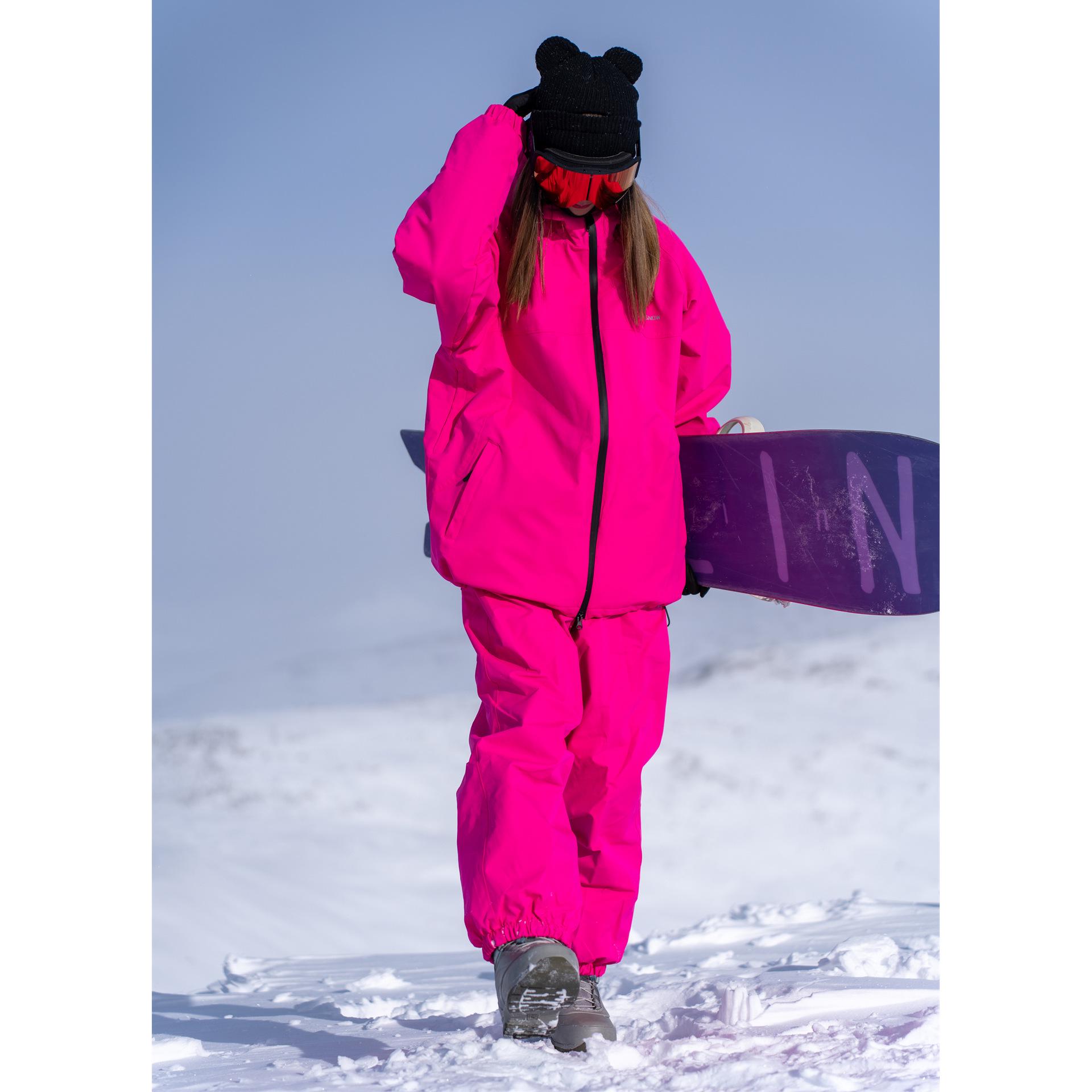 Unisex Plus Size Winter Snowboard Suit Set: Couples  Ski Jacket and Pants S