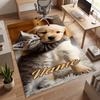 Cute PUPPY (5) Personalized Name Office Carpet Stylish Decor for Living Room Bedroom Kitchen
