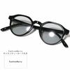 [FashionBerry] Black x Light Smoke Sunglasses, Fashion Glasses for Men and Women, Boston Style, Round Shape, 99% UV Protection, Lightweight, Clear