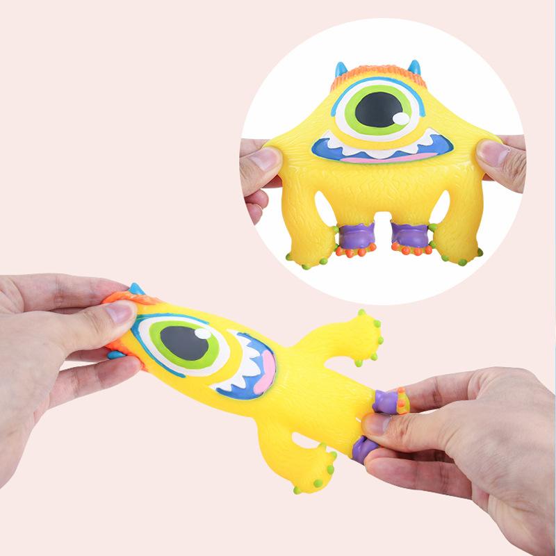 Adorable Cartoon Monster with Big Eyes: Cute Prank Toy for Stress Relief and Squeezing Fun—For Adults—Factory Direct Sales
