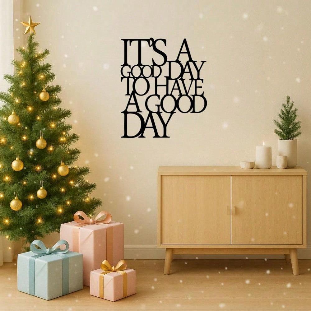 Metal Wall Sign Merry Christmas Inspirational Quote Home Decor Rustproof Vintage Plaque