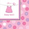 Serwetki Na Baby Shower Girl, 33X33 Cm, 16 Szt.