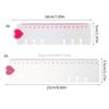 R6FF 5Pcs 6 Hole Pre-Punched Binder Divider with Ruler For Refillable Notebook