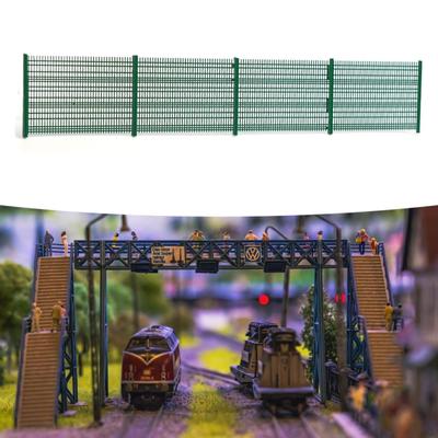 1/87 Guardrail Model, Industrial Fencing Scenery, Sand Table Miniature Modelling Panel, Garden