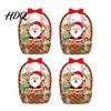 Candy Bag Set 2/4/6Pcs Clear Gift for Halloween Christmas Goodie Treat Bags Transparent Window Pouches with Handle Resealable Sealed Pouch