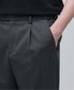 MUSINSA STANDARD Wool Blend Wide Hidden Banding Slacks [Medium Gray]